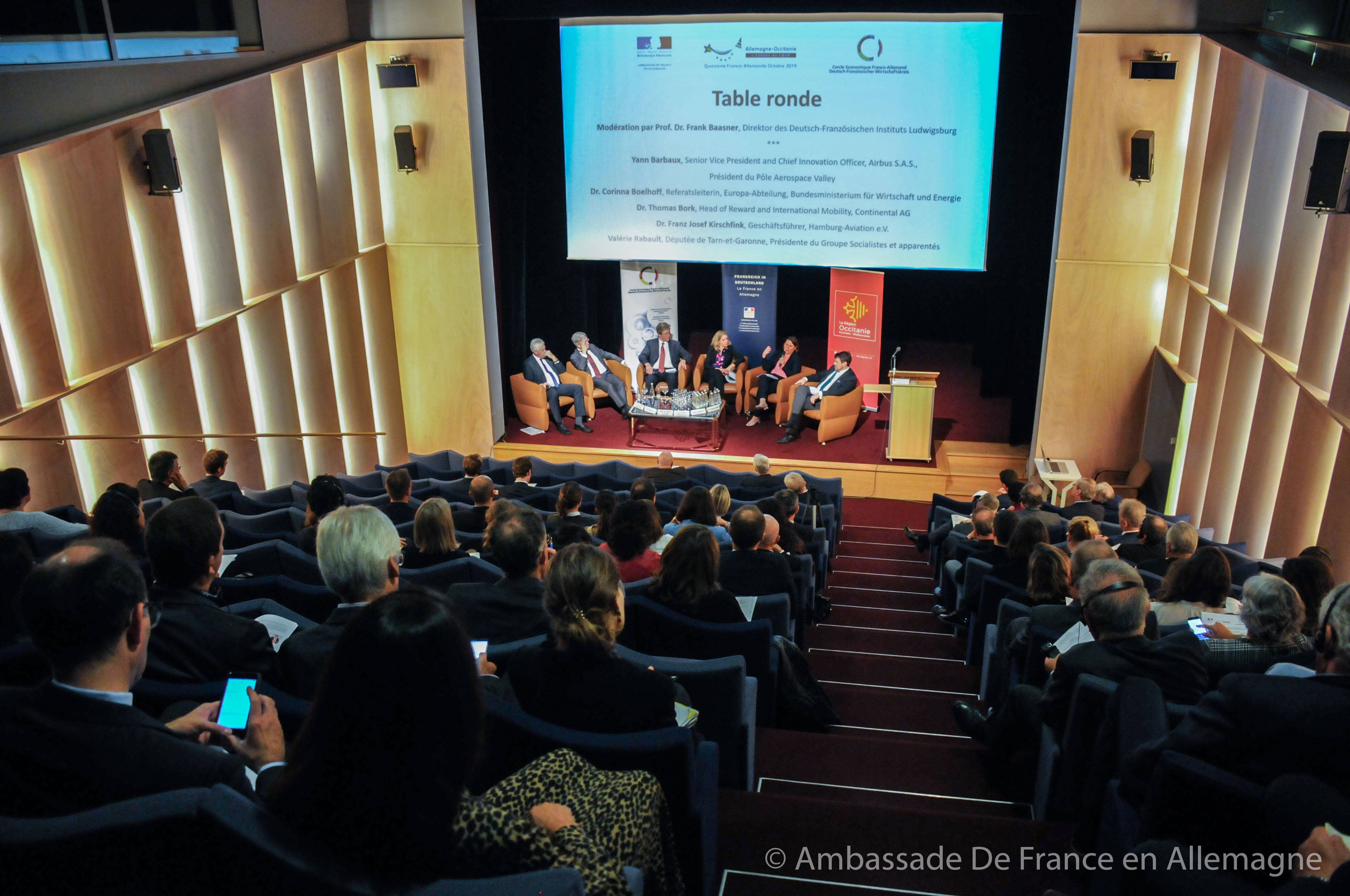 Table Ronde - Ambassade de France - Quinzaine franco-allemande d'Occitanie 2019
